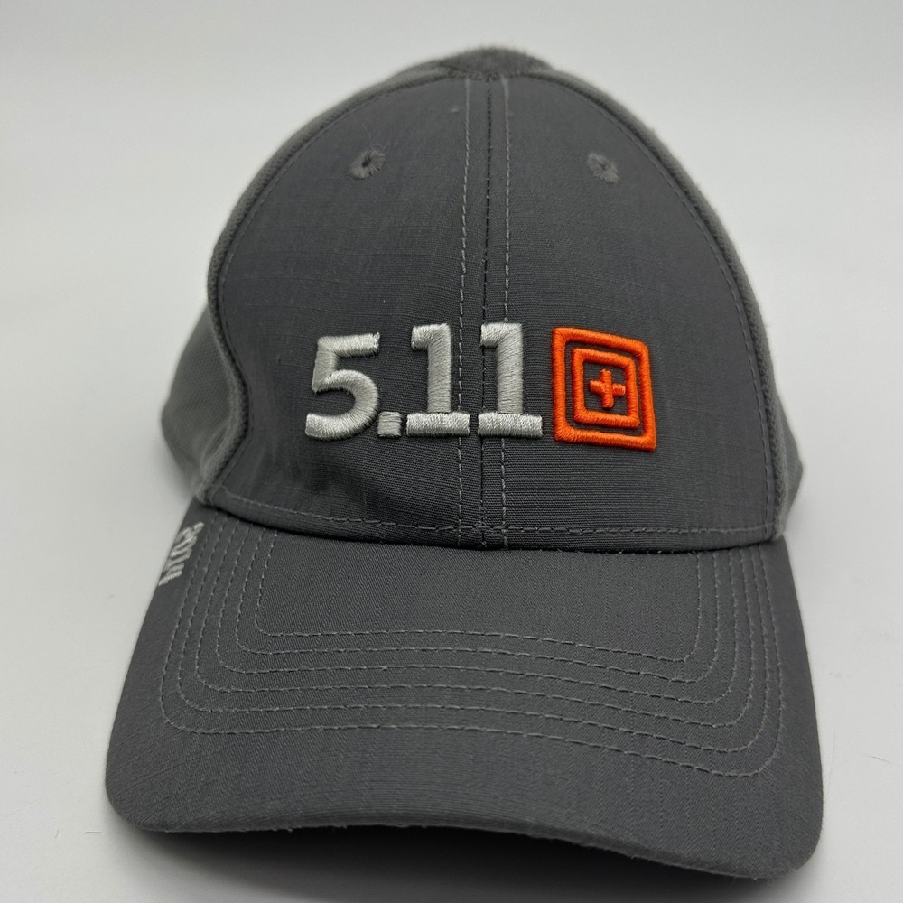 5.11 Tactical Hats Dad Cap Mens OSFA Gray Work Embroidered Adjustable Outdoor